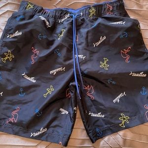 Nautical swim trunks